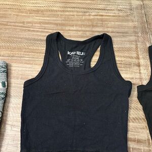 Katie J Black Tank XS